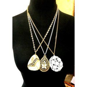 3 Vintage Estate Kramer 24" Necklace With Tags